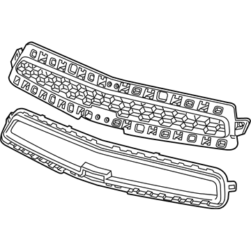20768835 GM Upper Grille, Black Illustration 1 of 1