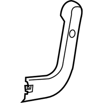 GM 84493409 Hinge Cover, Rear Outer Driver Side 84493409 GM Hinge Cover, Rear Outer Driver Side Illustration 1 of 1