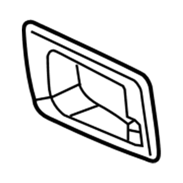 25793499 GM Handle Bezel, Black, Driver Side Illustration 1 of 1