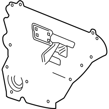 25718635 GM Water Deflector, Inner Driver Side Illustration 1 of 1