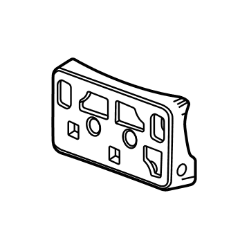 84586284 GM License Bracket, Front Illustration 1 of 1