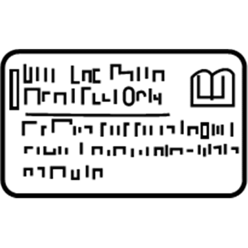 Chevy 15785317 Info Label