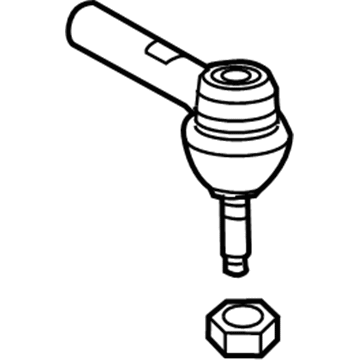 GM 25956927 Outer Tie Rod 25956927 GM Outer Tie Rod Illustration 1 of 1