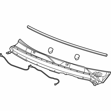 GM 26461391 Panel, Cowl Top Vent Louver 26461391 GM Panel, Cowl Top Vent Louver Illustration 1 of 1