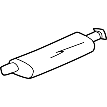 Chevy 12479984 Muffler With Tail Pipe