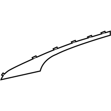 22937528 GM Finish Molding, Outer Passenger Side Illustration 1 of 1