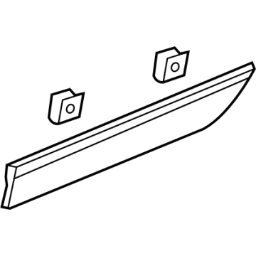 GM 84462097 Lower Molding, Black, Rear Driver Side 84462097 GM Lower Molding, Black, Rear Driver Side Illustration 1 of 1
