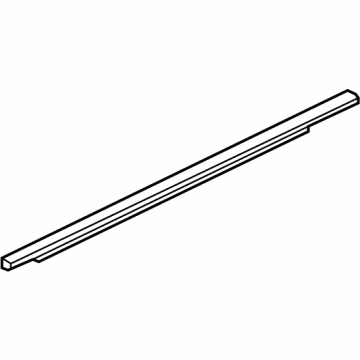 84175889 GM Belt Molding, Black, Rear Driver Side Illustration 1 of 1