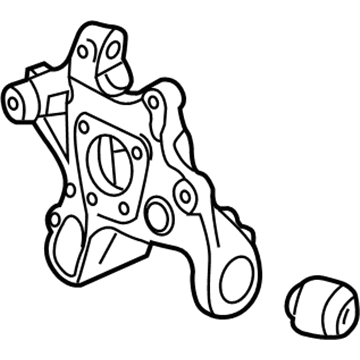 19303840 GM Knuckle, Green Line, Rear Passenger Side Illustration 1 of 1