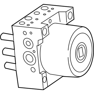Cadillac ATS ABS Pump And Motor Assembly - 23421579