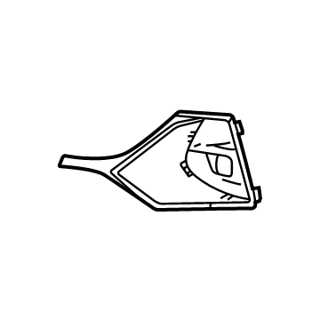 GM 42740452 Fog Lamp Bezel, Front Driver Side 42740452 GM Fog Lamp Bezel, Front Driver Side Illustration 1 of 1
