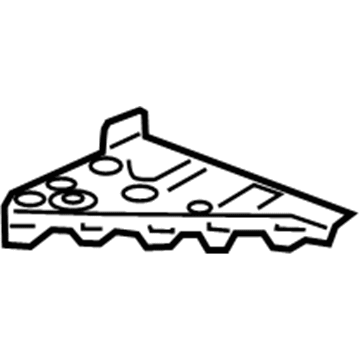 84127125 GM Gusset, Passenger Side Illustration 1 of 1