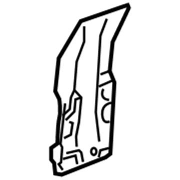 20861368 GM Reinforcement Plate, Front Driver Side Illustration 1 of 1