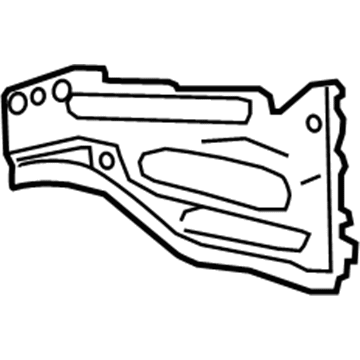 GM 23384192 Extension Panel, Front Outer Driver Side 23384192 GM Extension Panel, Front Outer Driver Side Illustration 1 of 1