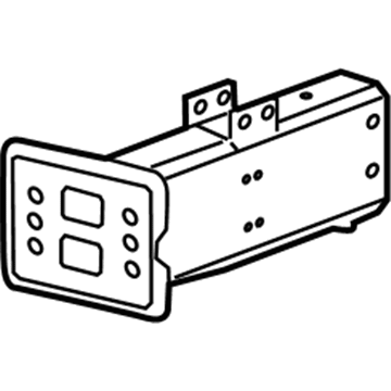 GM 23446846 Rail End, Passenger Side 23446846 GM Rail End, Passenger Side Illustration 1 of 1