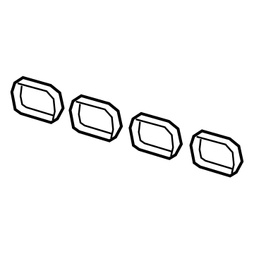 GM 12666814 Intake Manifold Gasket 12666814 GM Intake Manifold Gasket Illustration 1 of 1