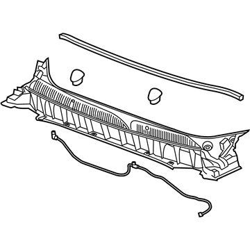 GM 84643248 Cowl Grille 84643248 GM Cowl Grille Illustration 1 of 1