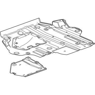Chevy Traverse Underbody Splash Shield - 85522068