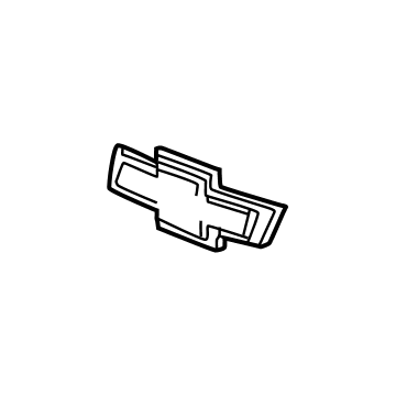GM 84161329 Emblem, Black, Front 84161329 GM Emblem, Black, Front Illustration 1 of 1