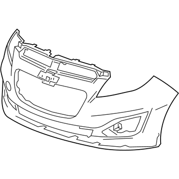 Chevy Spark Bumper Cover - 95141830