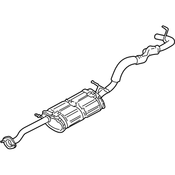 Chevy 15105767 Muffler With Tail Pipe