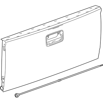 GM 23283670 Tail Gate 23283670 GM Tail Gate Illustration 1 of 1