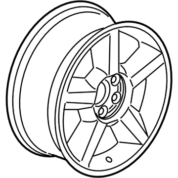 9597195 GM Wheel, Alloy Illustration 1 of 1
