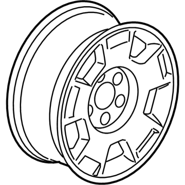 GM 9596050 Wheel, Alloy 9596050 GM Wheel, Alloy Illustration 1 of 1