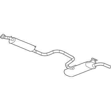 Saturn 25844221 Muffler & Pipe
