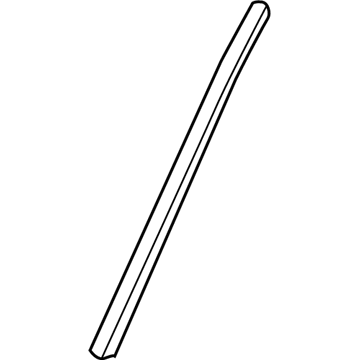 GM 24418658 Reveal Molding, Passenger Side 24418658 GM Reveal Molding, Passenger Side Illustration 1 of 1