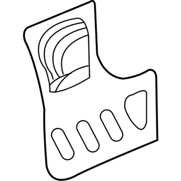 GM 23451231 Lower Reinforcement, Driver Side 23451231 GM Lower Reinforcement, Driver Side Illustration 1 of 1