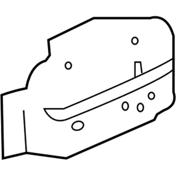 GM 20759537 Upper Reinforcement, Front Driver Side 20759537 GM Upper Reinforcement, Front Driver Side Illustration 1 of 1