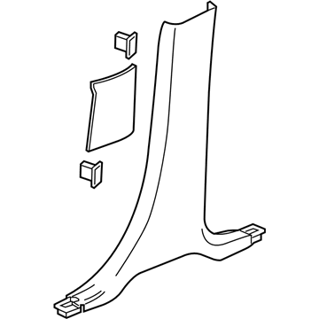 GMC 84215327 Lower Center Pillar Trim