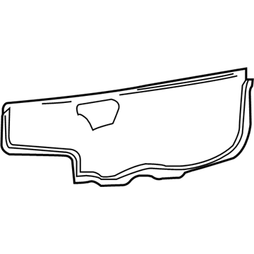 GM 22710022 Water Shield, Inner 22710022 GM Water Shield, Inner Illustration 1 of 1