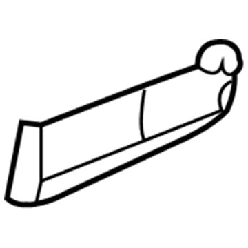 GM 88981096 Rocker Molding 88981096 GM Rocker Molding Illustration 1 of 1