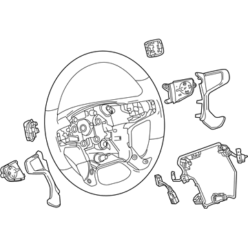 GM 23278605 Steering Wheel 23278605 GM Steering Wheel Illustration 1 of 1