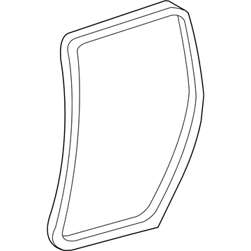 GM 19120580 Surround Weatherstrip 19120580 GM Surround Weatherstrip Illustration 1 of 1