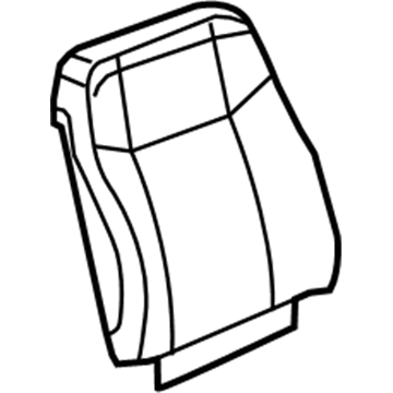 GM 15935929 Seat Back Cover, Passenger Side 15935929 GM Seat Back Cover, Passenger Side Illustration 1 of 1