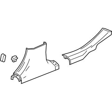 22975901 GM Lower Center Pillar Trim, Driver Side Illustration 1 of 1