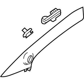 20992693 GM Windshield Pillar Trim, Driver Side Illustration 1 of 1