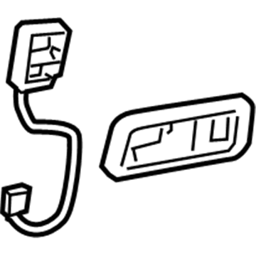 GM 25821136 Handle Bezel, Gray, Passenger Side 25821136 GM Handle Bezel, Gray, Passenger Side Illustration 1 of 1