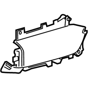 GM 15797797 Map Pocket, Gray, Driver Side 15797797 GM Map Pocket, Gray, Driver Side Illustration 1 of 1