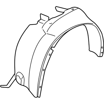 Saturn Fender Splash Shield - 22696321