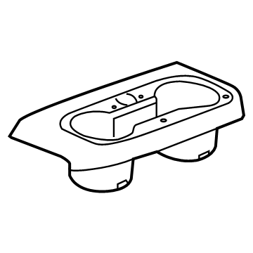 GM 84887779 Rear Cupholder, Beige 84887779 GM Rear Cupholder, Beige Illustration 1 of 1