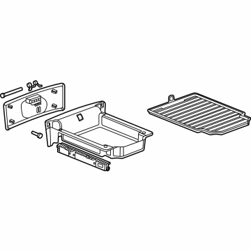 GM 85510730 Tray, Gray 85510730 GM Tray, Gray Illustration 1 of 1