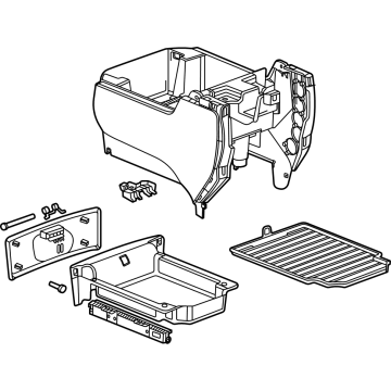 GM 85515640 Compartment, Beige 85515640 GM Compartment, Beige Illustration 1 of 1