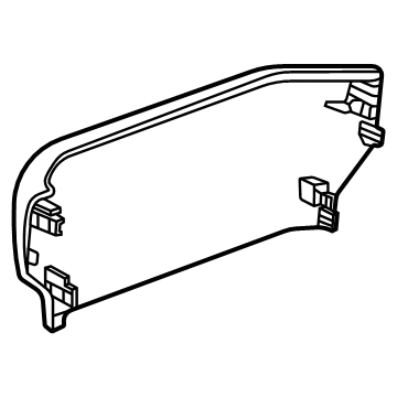 GM 84573264 Front Trim, Black 84573264 GM Front Trim, Black Illustration 1 of 1