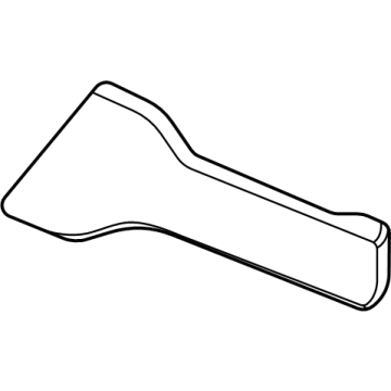 GM 84776049 Side Trim, Jet Black, Driver Side 84776049 GM Side Trim, Jet Black, Driver Side Illustration 1 of 1
