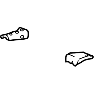 GM 20962275 Suspension Crossmember Extension, Rear Passenger Side 20962275 GM Suspension Crossmember Extension, Rear Passenger Side Illustration 1 of 1