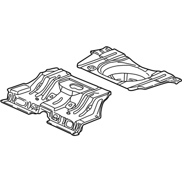 GM 12493159 Floor Pan, Rear 12493159 GM Floor Pan, Rear Illustration 1 of 1